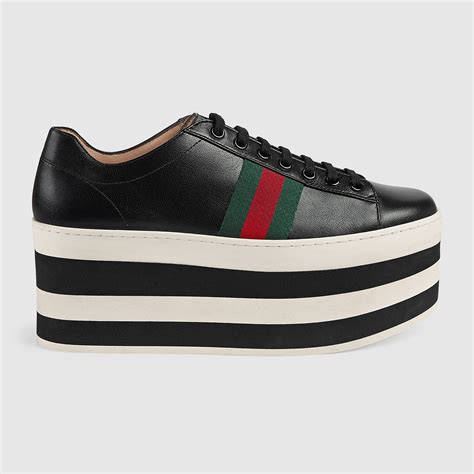 gucci sneakers platform|platform gucci sneakers women.